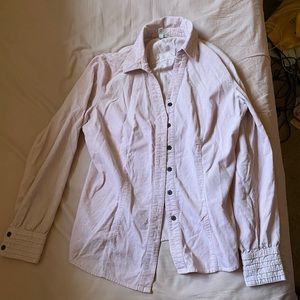 Vintage baby pink corduroy women’s dress shirt